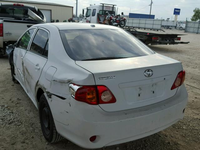 1NXBU4EE6AZ223707 - 2010 TOYOTA COROLLA BA WHITE photo 3