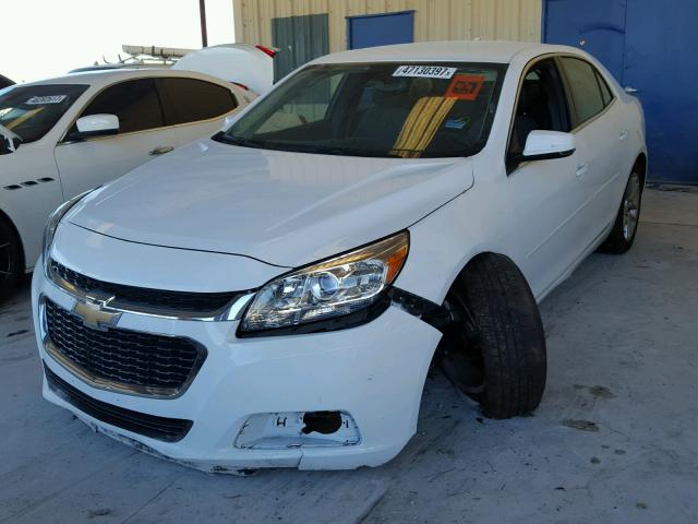 1G11C5SL1FU149852 - 2015 CHEVROLET MALIBU 1LT WHITE photo 2