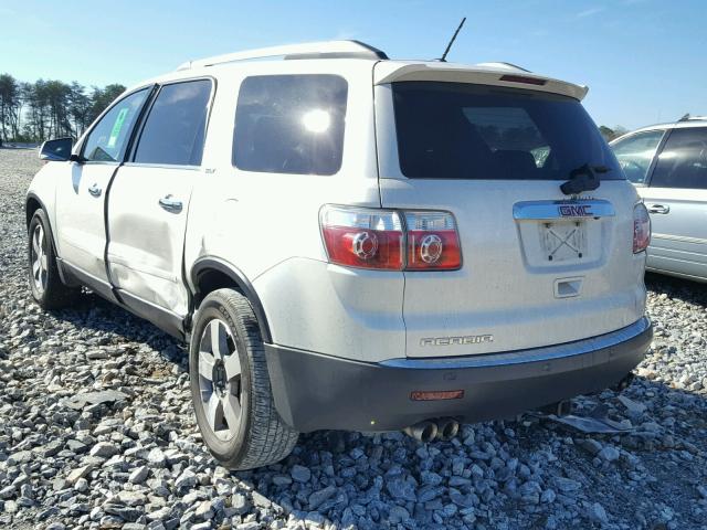 1GKKRRED7BJ305396 - 2011 GMC ACADIA SLT თეთრი ფოტო 3