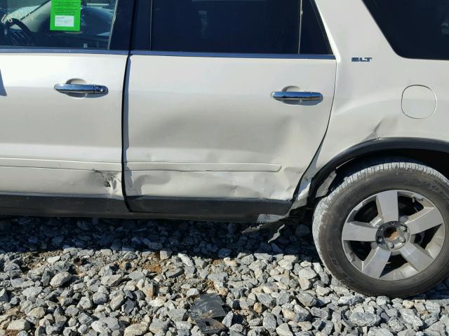1GKKRRED7BJ305396 - 2011 GMC ACADIA SLT თეთრი ფოტო 9