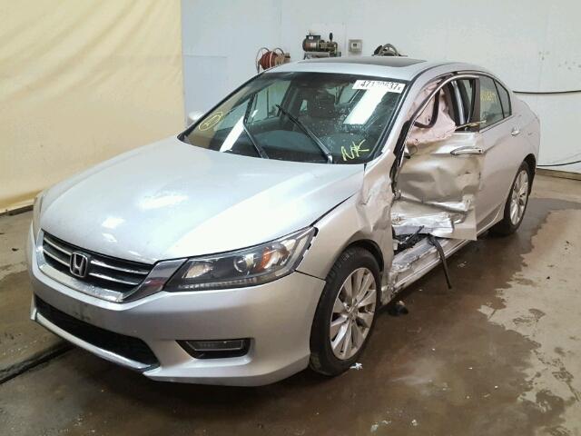 1HGCR2F81DA183535 - 2013 HONDA ACCORD EXL SILVER photo 2