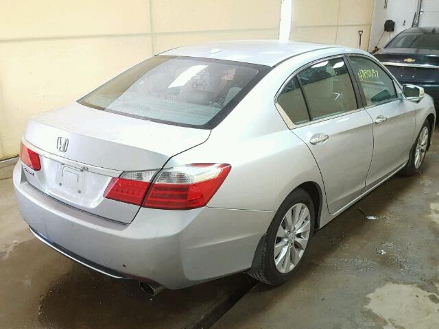 1HGCR2F81DA183535 - 2013 HONDA ACCORD EXL SILVER photo 4