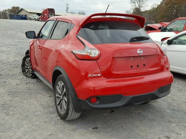 JN8AF5MR5HT703519 - 2017 NISSAN JUKE S RED photo 3