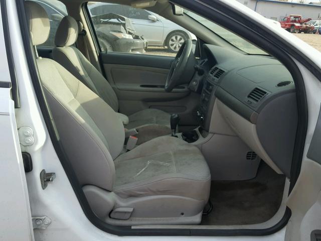 1G1AL55F777257172 - 2007 CHEVROLET COBALT LT WHITE photo 5