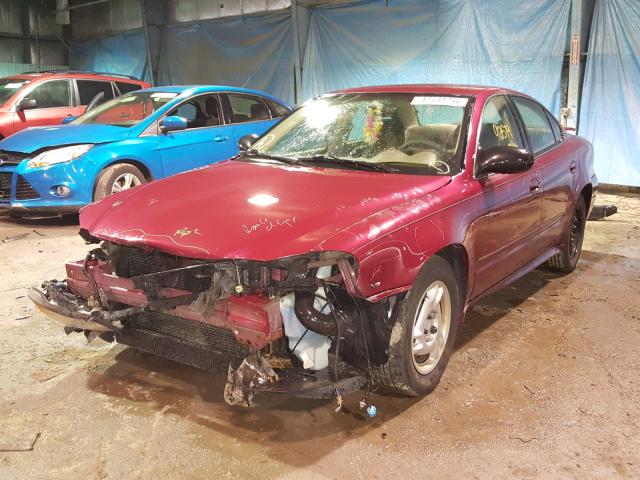 1G2NE52E45M203202 - 2005 PONTIAC GRAND AM S მუქწითელი ფოტო 2