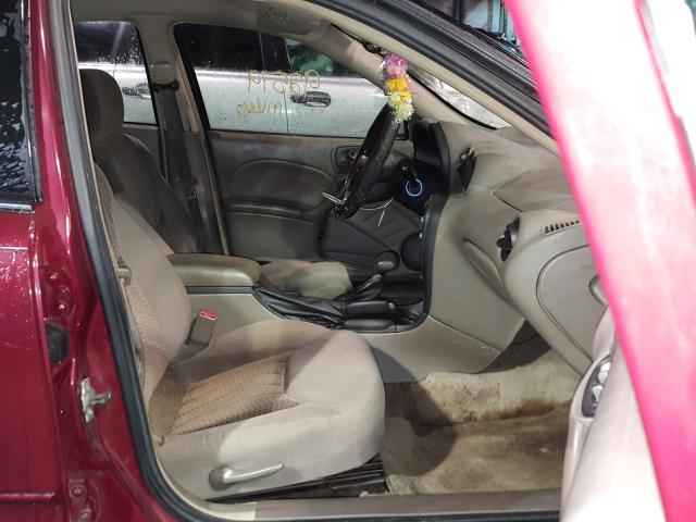 1G2NE52E45M203202 - 2005 PONTIAC GRAND AM S მუქწითელი ფოტო 5