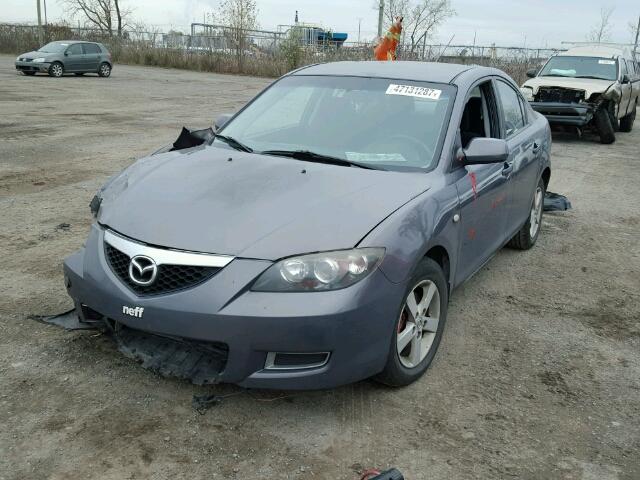 JM1BK32F771766107 - 2007 MAZDA 3 I GRAY photo 2