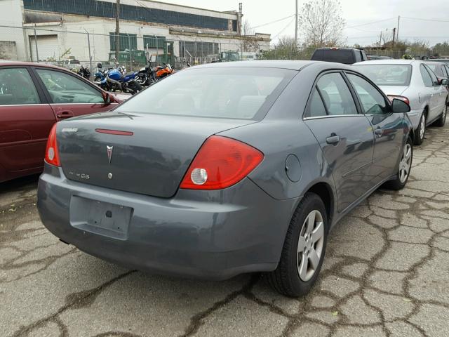 1G2ZF58B374276396 - 2007 PONTIAC G6 VALUE L SILVER photo 4