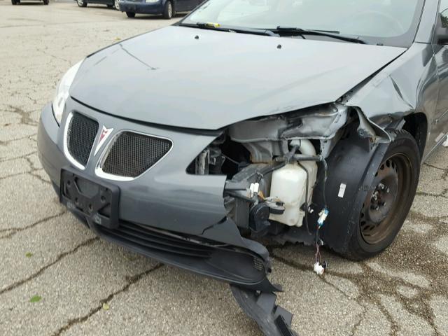 1G2ZF58B374276396 - 2007 PONTIAC G6 VALUE L SILVER photo 9