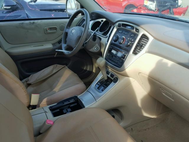 JTEGP21A150049949 - 2005 TOYOTA HIGHLANDER BEIGE photo 5