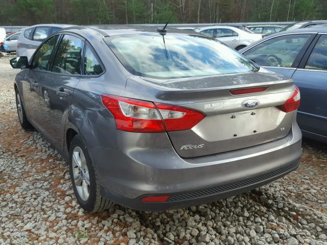 1FADP3F21EL304263 - 2014 FORD FOCUS SE GRAY photo 3