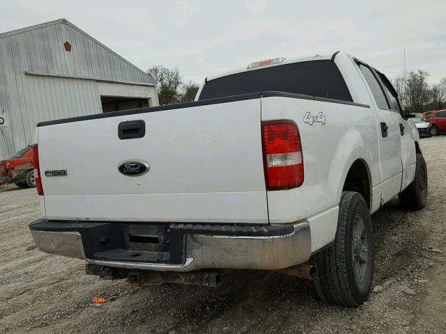 1FTRW14W18KC50101 - 2008 FORD F150 SUPER WHITE photo 4