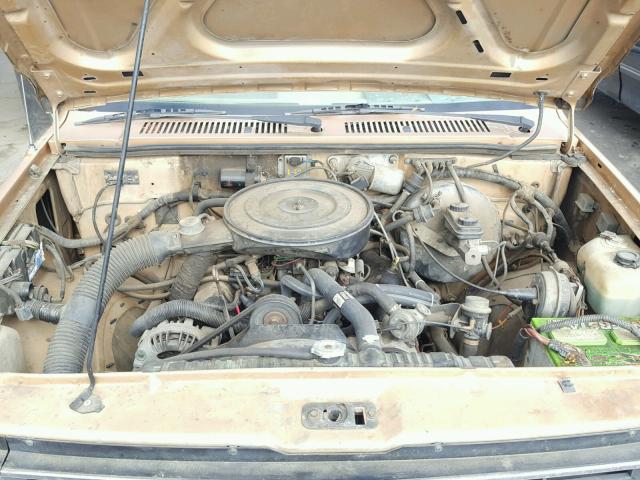 1B7GR14M0HS449864 - 1987 DODGE DAKOTA GOLD photo 7