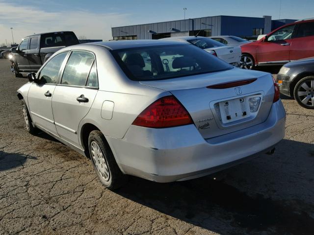 1HGCM56147A145482 - 2007 HONDA ACCORD VAL SILVER photo 3