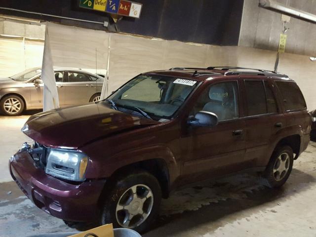 1GNDS13SX72276108 - 2007 CHEVROLET TRAILBLAZE MAROON photo 2