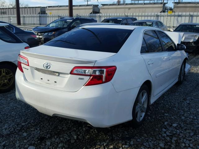 4T1BF1FK6EU807480 - 2014 TOYOTA CAMRY L WHITE photo 4