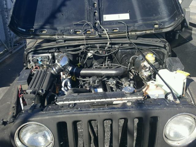 1J4FY19SXXP496823 - 1999 JEEP WRANGLER / BLACK photo 7