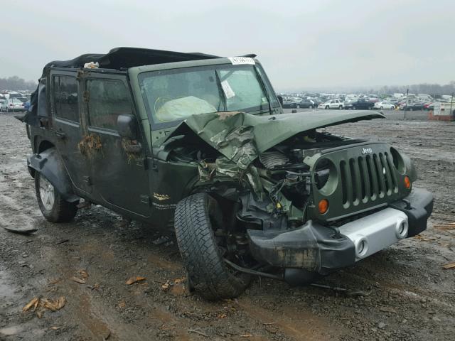 1J4GA59198L573990 - 2008 JEEP WRANGLER U GREEN photo 1