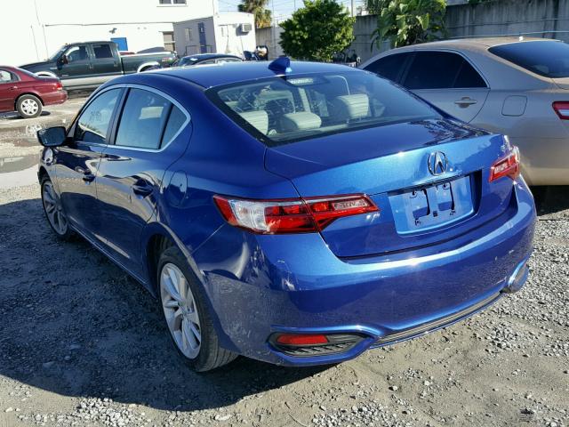 19UDE2F39GA019359 - 2016 ACURA ILX BASE BLUE photo 3