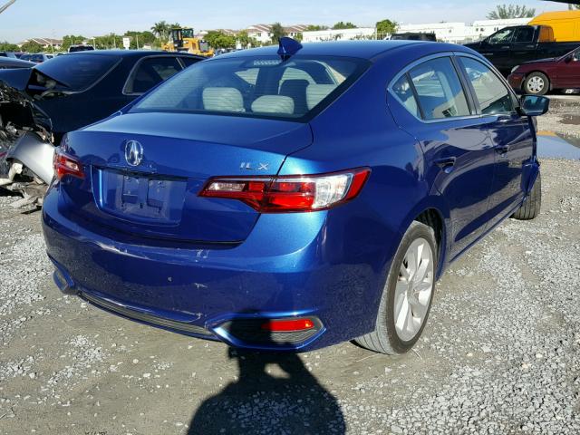 19UDE2F39GA019359 - 2016 ACURA ILX BASE BLUE photo 4