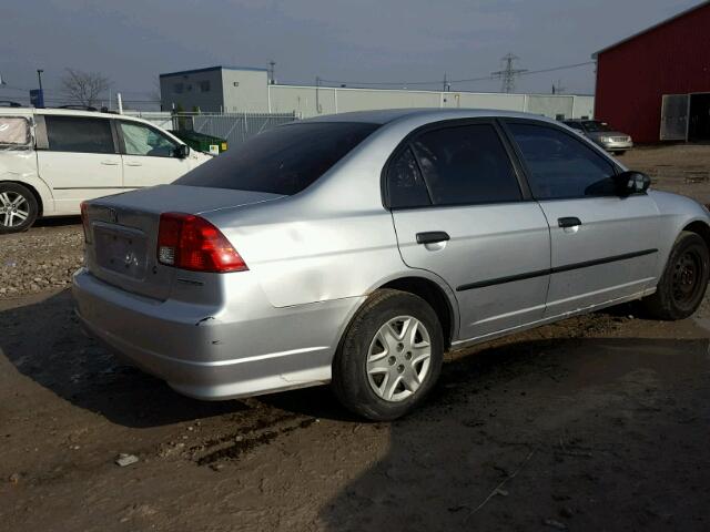 2HGES15325H026807 - 2005 HONDA CIVIC DX V GRAY photo 4