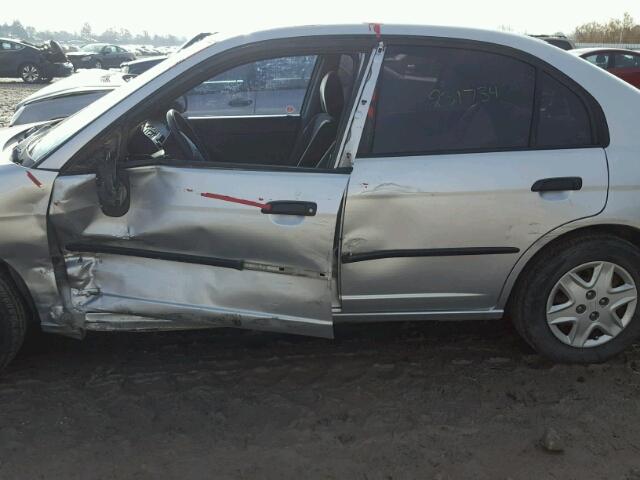 2HGES15325H026807 - 2005 HONDA CIVIC DX V GRAY photo 9