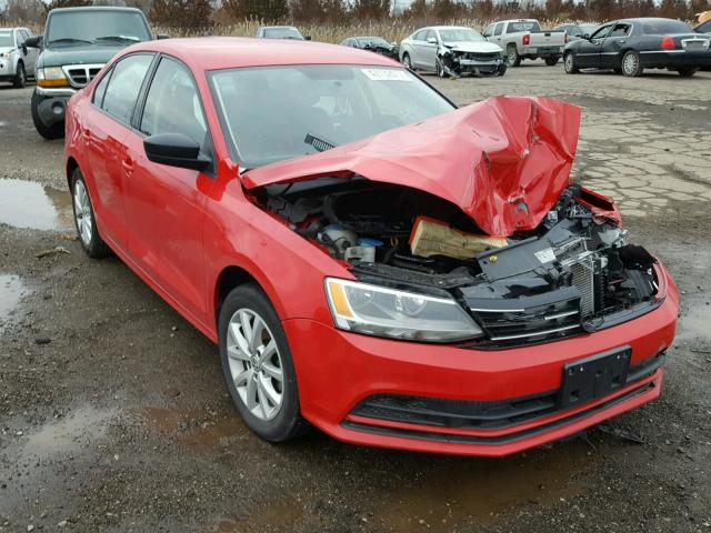 3VWD17AJ6FM292836 - 2015 VOLKSWAGEN JETTA SE RED photo 1