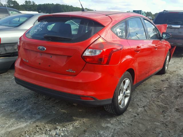 1FADP3K26EL268480 - 2014 FORD FOCUS SE RED photo 4