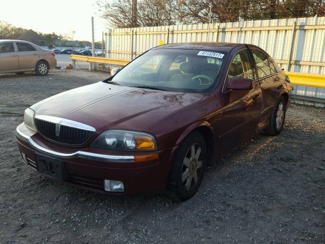 1LNHM86S72Y646568 - 2002 LINCOLN LS RED photo 2