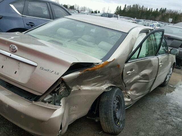 4T1BE30K05U435383 - 2005 TOYOTA CAMRY LE BEIGE photo 9