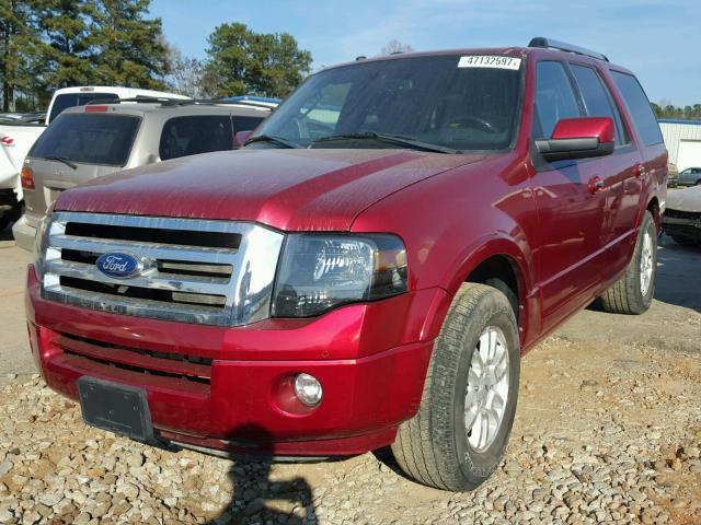 1FMJU1K55DEF57272 - 2013 FORD EXPEDITION RED photo 2