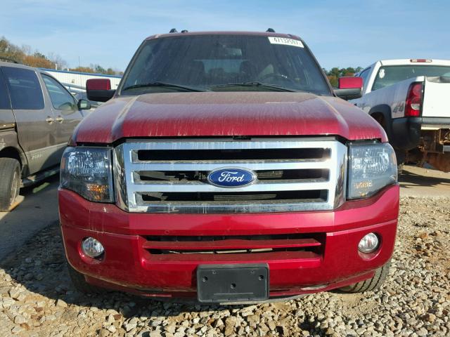 1FMJU1K55DEF57272 - 2013 FORD EXPEDITION RED photo 9