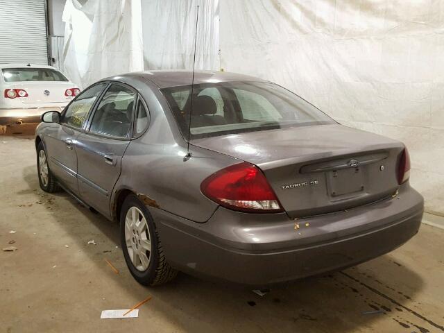 1FAHP53U85A180670 - 2005 FORD TAURUS SE GRAY photo 3