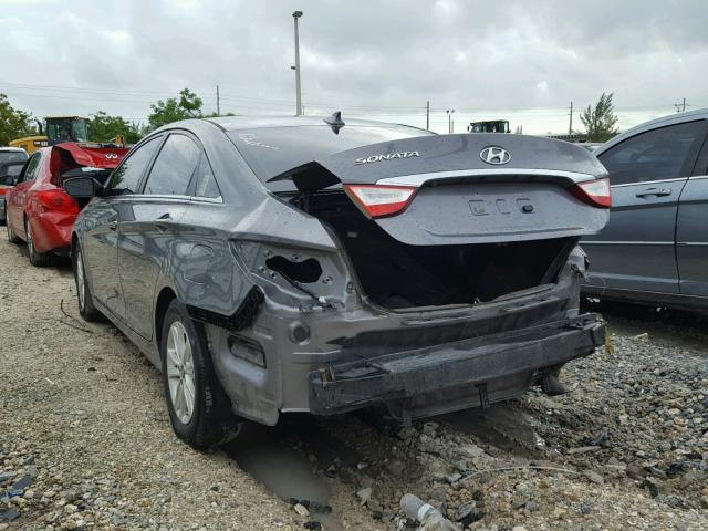 5NPEB4AC1CH344170 - 2012 HYUNDAI SONATA GLS GRAY photo 3