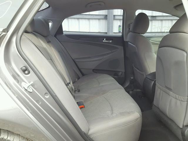 5NPEB4AC1CH344170 - 2012 HYUNDAI SONATA GLS GRAY photo 6