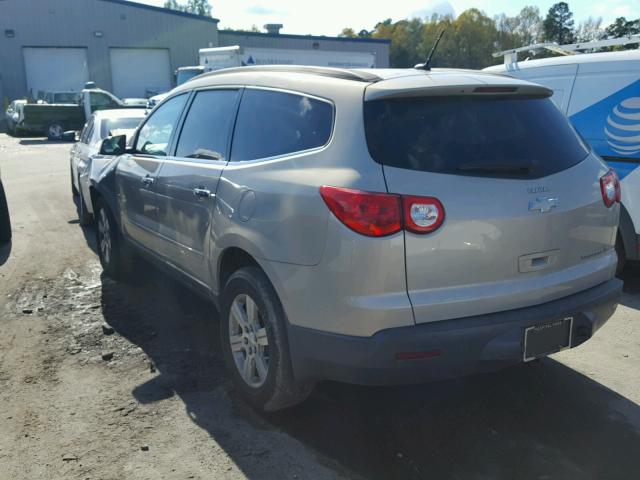 1GNKRGED5BJ176761 - 2011 CHEVROLET TRAVERSE L GOLD photo 3