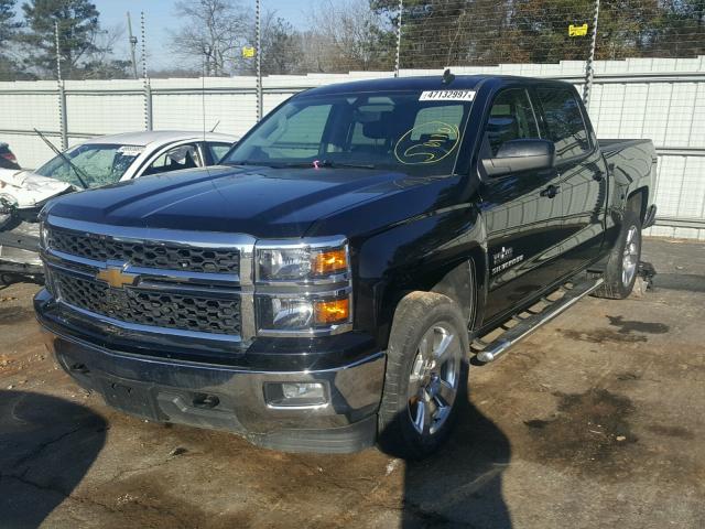 3GCUKREC5EG122021 - 2014 CHEVROLET SILVERADO BLACK photo 2