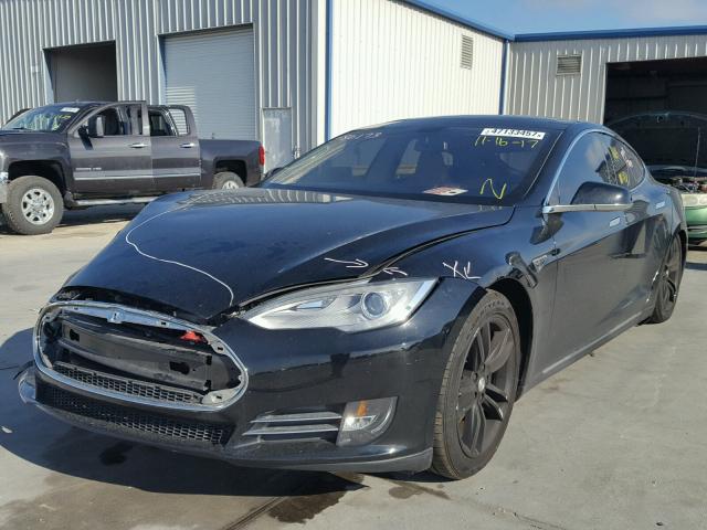 5YJSA1CG4DFP09333 - 2013 TESLA MODEL S BLACK photo 2