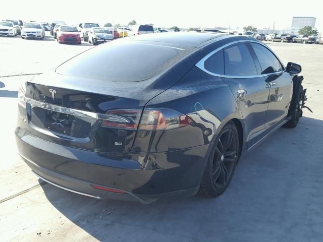 5YJSA1CG4DFP09333 - 2013 TESLA MODEL S BLACK photo 4