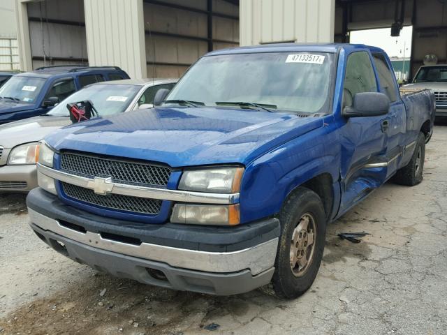 2GCEC19VX31214326 - 2003 CHEVROLET SILVERADO BLUE photo 2