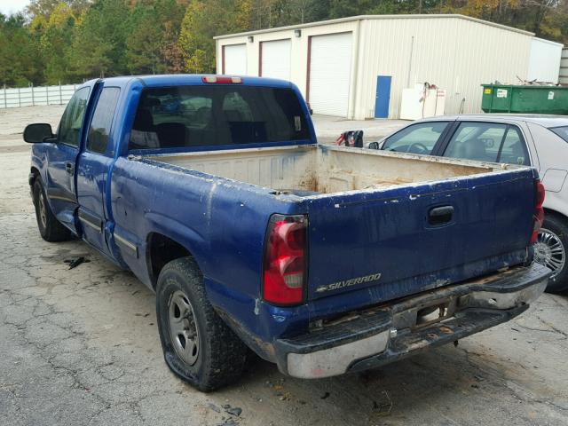 2GCEC19VX31214326 - 2003 CHEVROLET SILVERADO BLUE photo 3