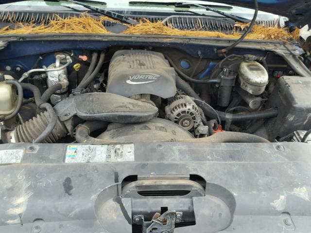 2GCEC19VX31214326 - 2003 CHEVROLET SILVERADO BLUE photo 7