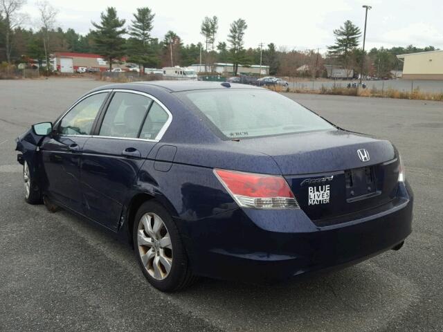 1HGCP26878A066859 - 2008 HONDA ACCORD EXL BLUE photo 3