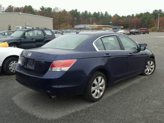 1HGCP26878A066859 - 2008 HONDA ACCORD EXL BLUE photo 4