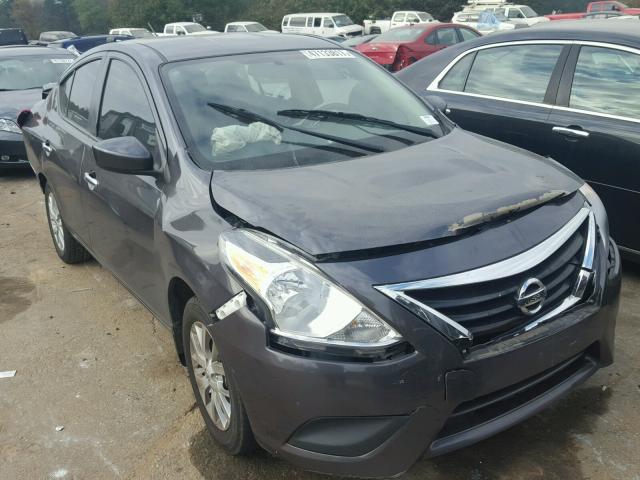 3N1CN7APXFL801424 - 2015 NISSAN VERSA S GRAY photo 1