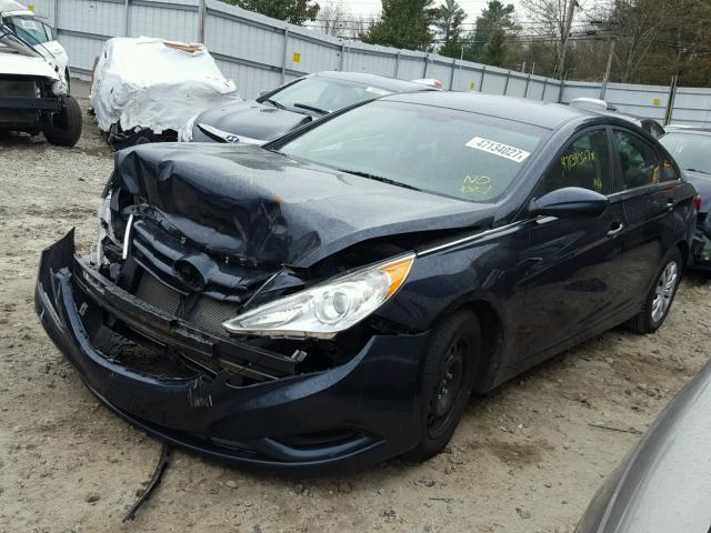 5NPEB4AC6CH309933 - 2012 HYUNDAI SONATA GLS BLUE photo 2