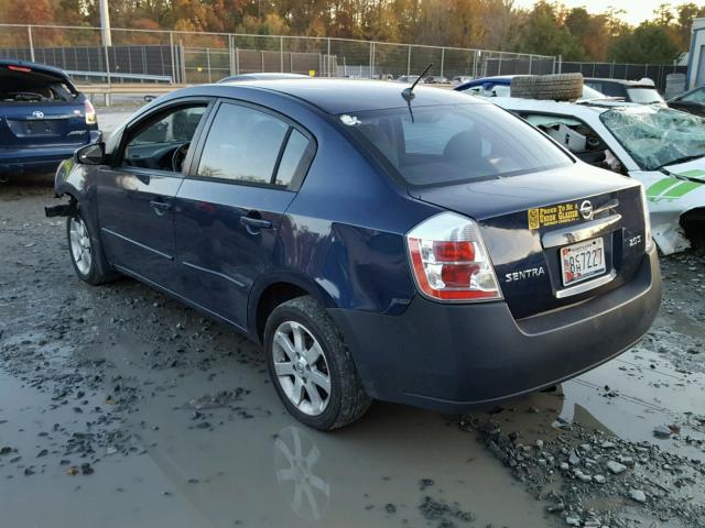 3N1AB61E97L666320 - 2007 NISSAN SENTRA 2.0 BLUE photo 3