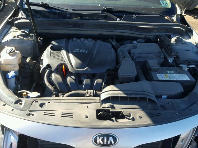 KNAGM4A76D5372390 - 2013 KIA OPTIMA LX SILVER photo 7