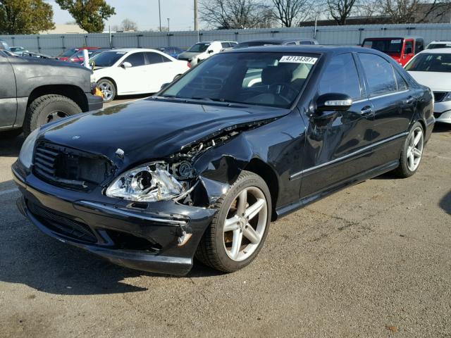 WDBNG70J55A457941 - 2005 MERCEDES-BENZ S 430 BLACK photo 2