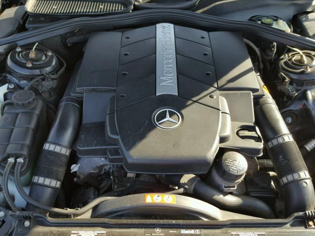 WDBNG70J55A457941 - 2005 MERCEDES-BENZ S 430 BLACK photo 7